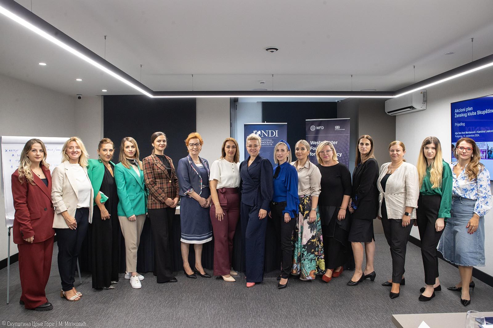 Women MPs and experts participating in workshop in Montenegro 