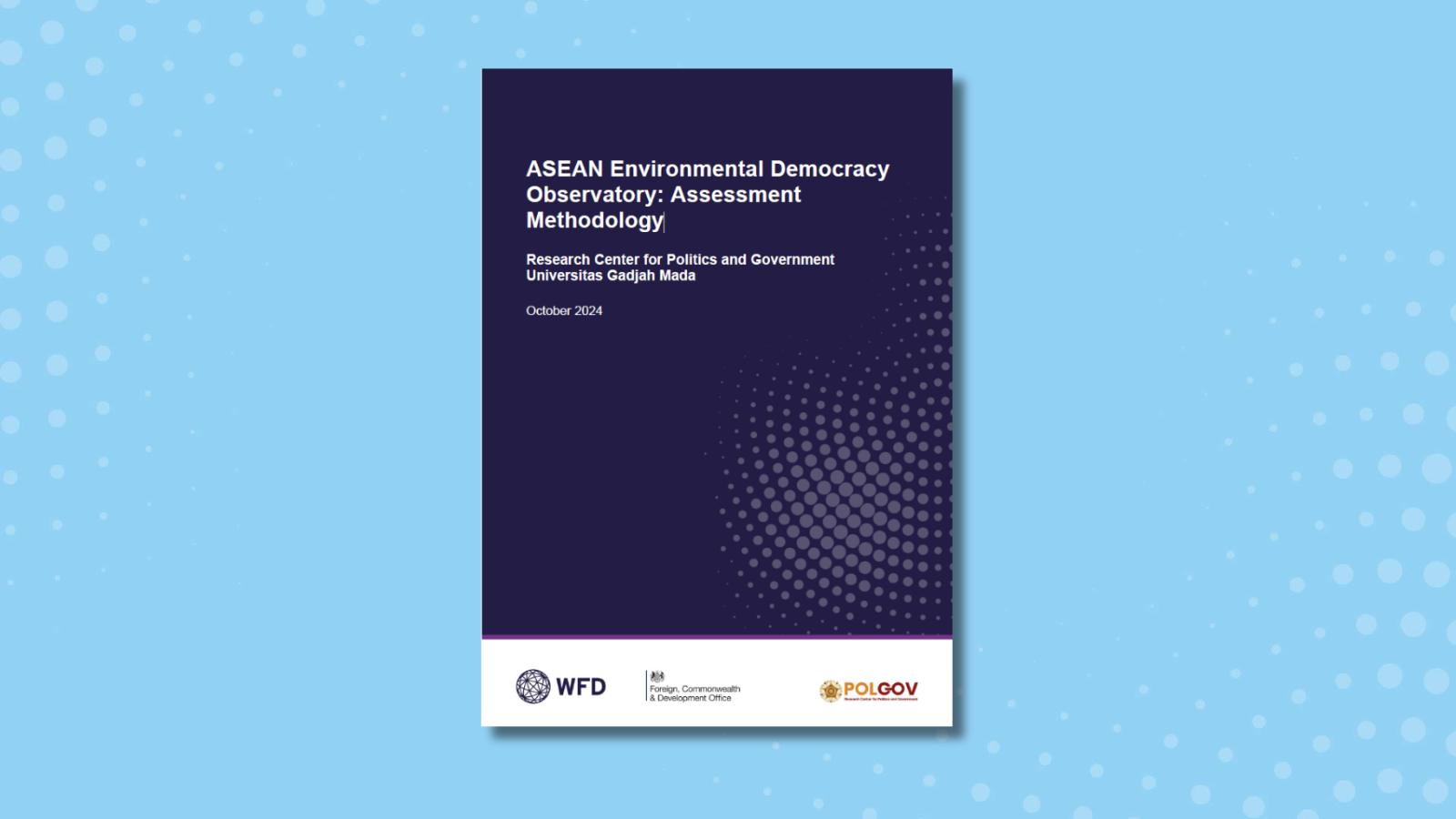 A cover page of a report on environmental democracy