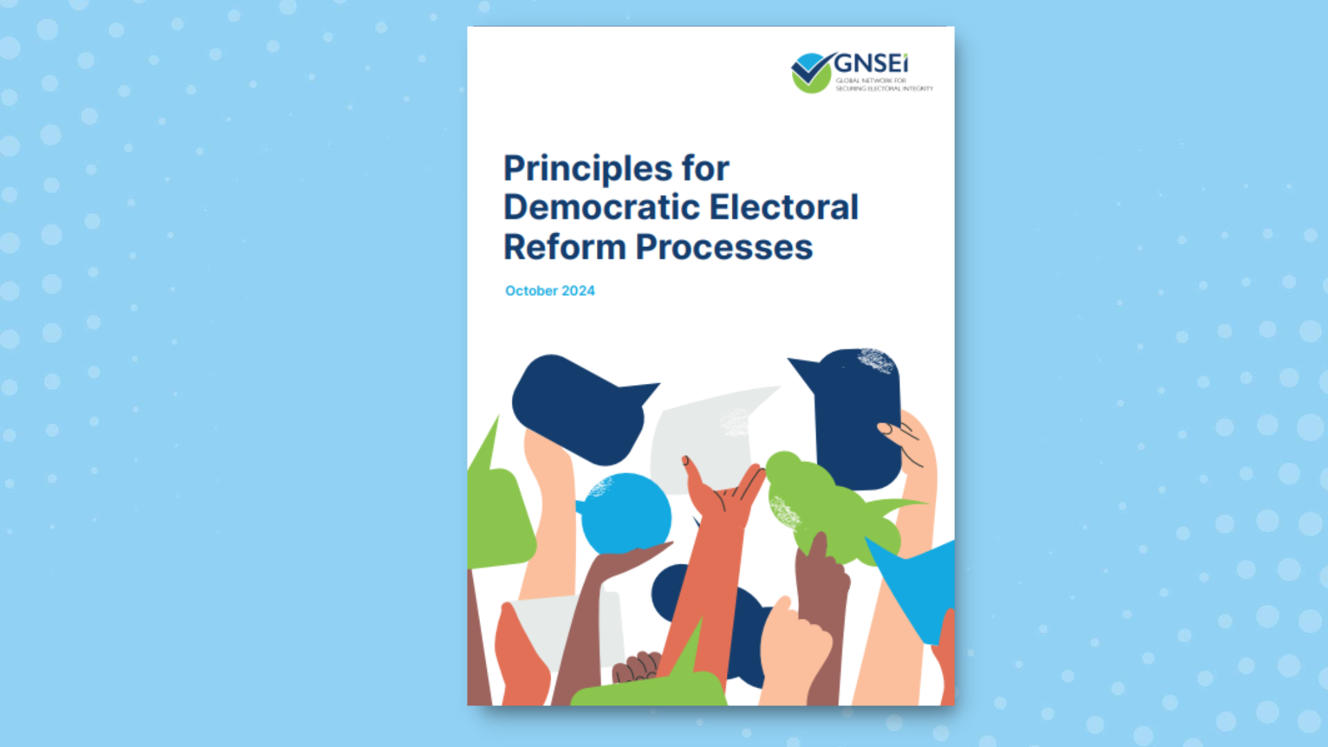 GNSEI principles for democratic electoral reform processes front cover