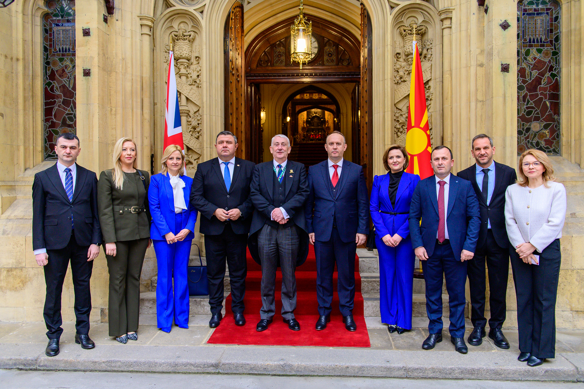 Delegation form North Macedonia visiting the UK Parliament