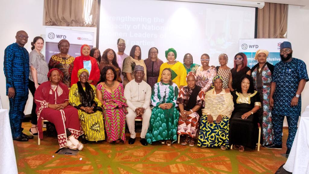 Formal group shot of the women leaders forum