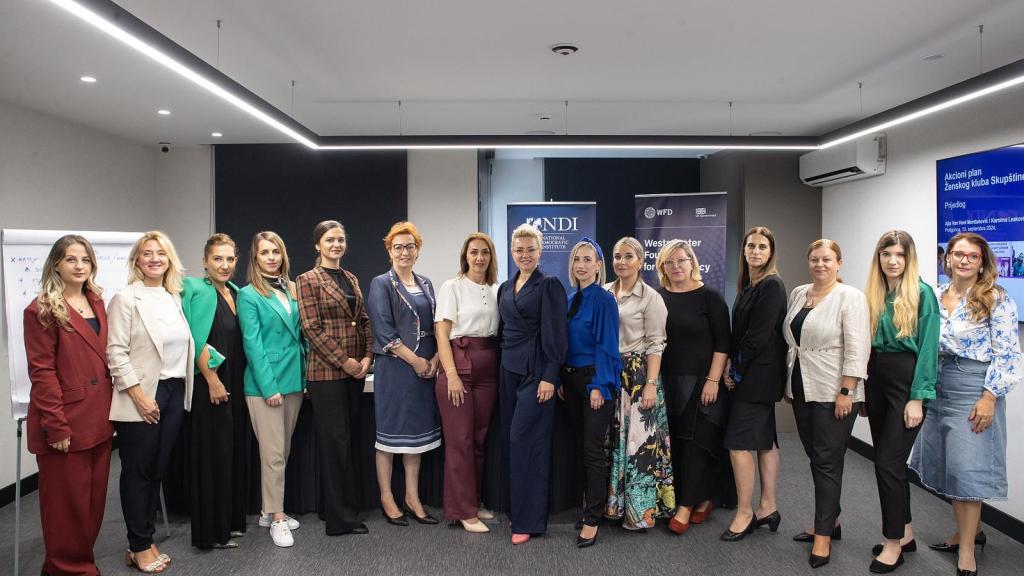 Women MPs and experts participating in workshop in Montenegro 