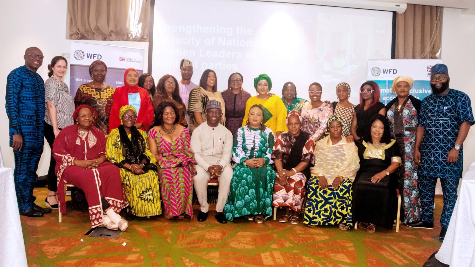 Formal group shot of the women leaders forum
